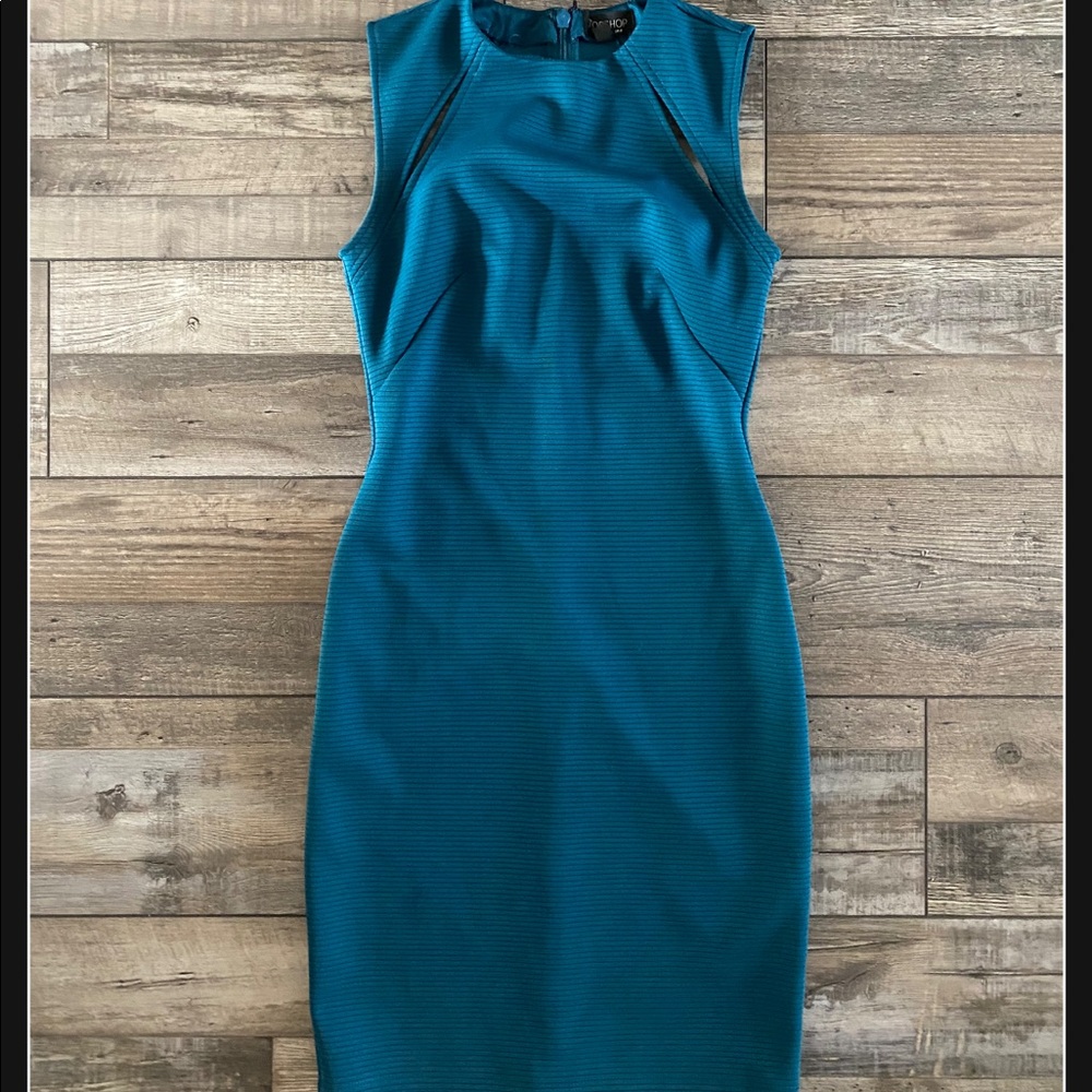 Teal Topshop Business Dress